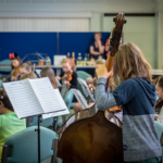 children playing instruments together at the music centre